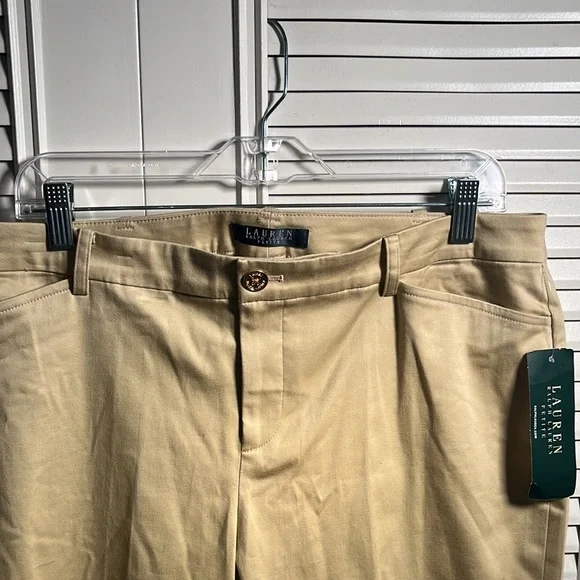 Pants 14p, Ralph Lauren Khaki Cotton Long Pants, NWT!
Pockets , Belt Loops! - Picture 3 of 4